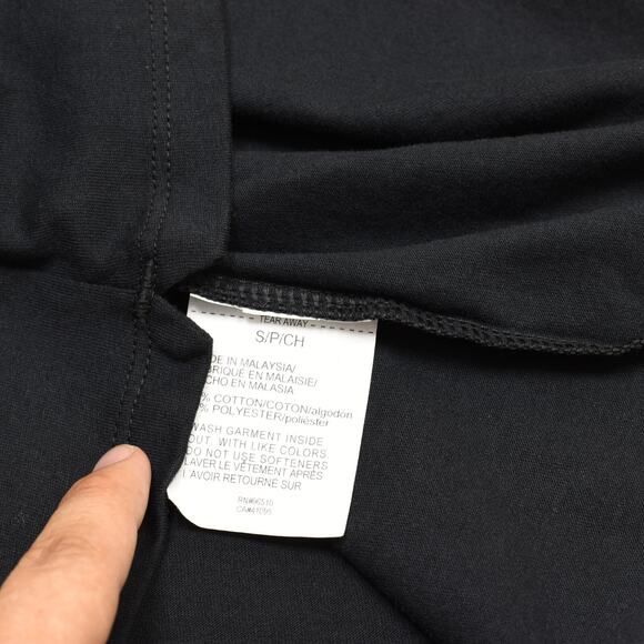 NEW Under Armour Women's T Shirt Crew Cotton Blend Black Size S Campus Oversize - Picture 8 of 8